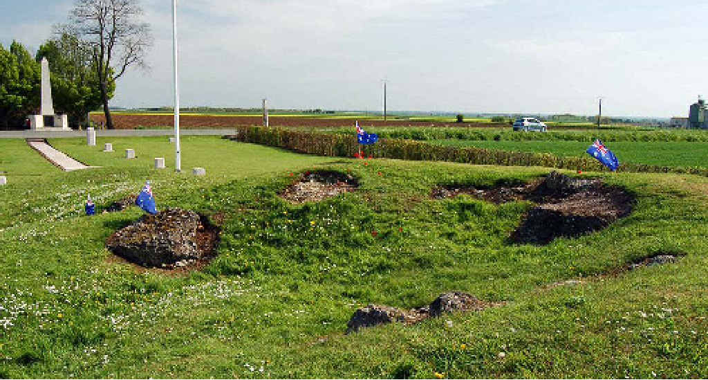 The Australian War Memorial at Pozieres, France, on the hill where the 13th century windmill stood until it was destroyed in 1916, and where 6,849 Australians were killed in two weeks of fighting. The Australian War Memorial at Pozieres, France, on the hill where the 13th century windmill stood until it was destroyed in 1916, and where 6,849 Australians were killed in two weeks of fighting.
